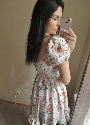 Платье в цветочный принт😍6 фото