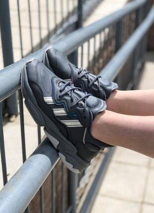 Жіночі кросівки adidas ozweego dark grey4 фото