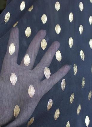 Блуза із шифону з золотистими листочками et vous8 фото