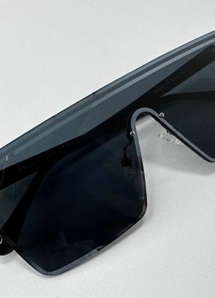Сонцезахисні окуляри унісекс маска безобідкові з тонкими пластиковими дужками4 фото