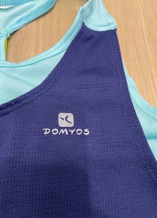 Спортивная майка двойная domyos decathlon3 фото