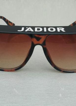 Окуляри в стилі j adior by dior жіночі сонцезахисні  з козирком коричневі