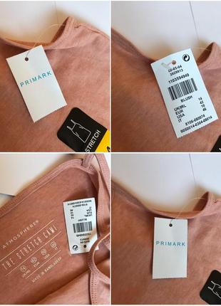 Базовая стрейчевая майка маечка primark. 14/42/xl5 фото