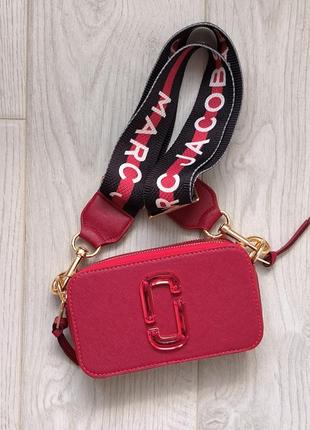 Женская сумка 👜 marc jacobs the snapshot red5 фото