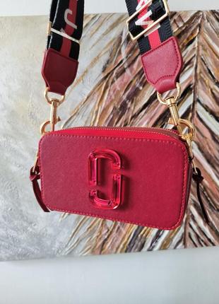 Женская сумка 👜 marc jacobs the snapshot red3 фото