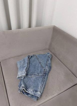 Крутяча курточка джинсівка з скосими швами 😍6 фото