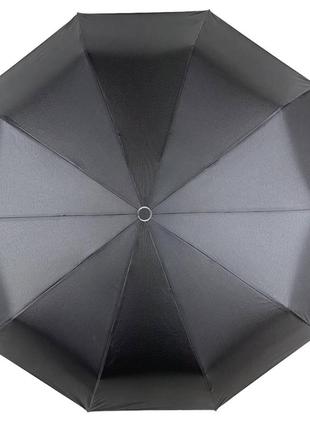 Мужской складной зонт полуавтомат от feeling rain, есть антиветер, черный, fr0453-1