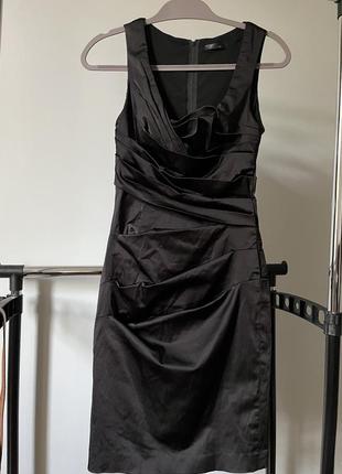 Вечернее атласное платье премиум бренда vera mont1 фото
