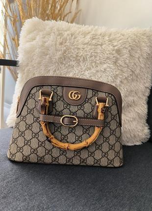 Жіноча сумка 👜 gucci alma bag beige (арт: 02005)