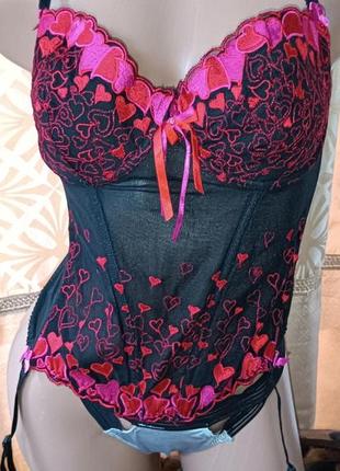 Корсет женский с вышивкой, эротическое белье, женское белье, корсет сетка, корсет соблазни...