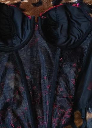 Корсет женский с вышивкой, эротическое белье, женское белье, корсет сетка, корсет соблазни...