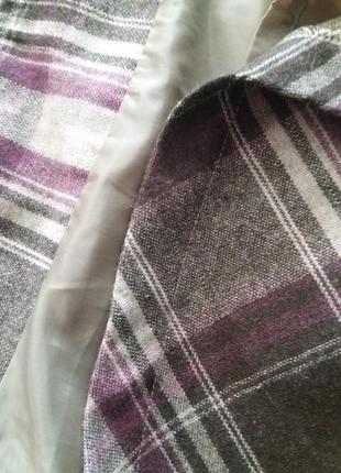 Шерстяная юбка с подкладкой.3 фото