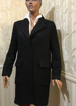 Чорне демісезонне пальто, zara, розмір s/м