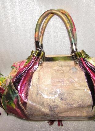 Гламурная эксклюзивная сумка 100% кожа ~juicy couture ~7 фото