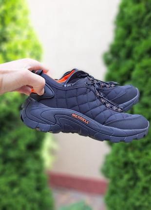 Кроссовки merrell ice cup moc черные с оранжевым