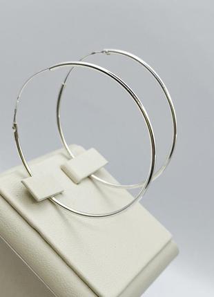 Сережки-кільця срібні d=50mm 3,15 г