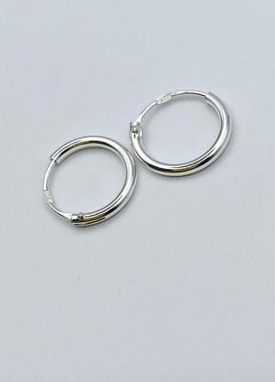 Сережки-кольца серебряные d=10mm 0,3 г