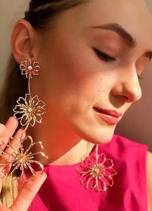 Сережки в стиле zara