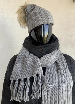 Woolrich комплект шапка шарф вовна5 фото
