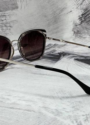 Сонцезахисні окуляри жіночі класичні з лінзами градієнт оправа ацетат красиві тонкі металеві дужки4 фото