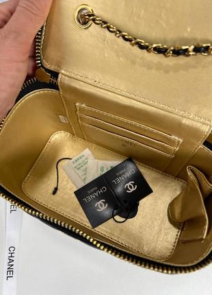 Сумка кейс женский кожаный черный брендовый в стиле chanel4 фото
