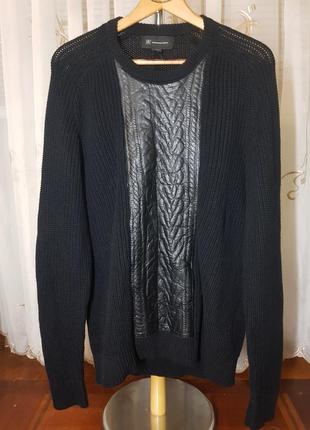 I-n-c (international concepts) вязаный черный свитер пуловер джемпер2 фото