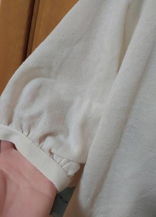 Блуза с рукавами фонариками из букле ткани от mango,p. xs-s9 фото
