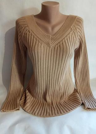 Кофта свитер пуловер капучино