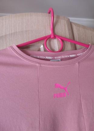 Укороченная футболка/кроп топ в ретро эстетике puma оригинал s2 фото