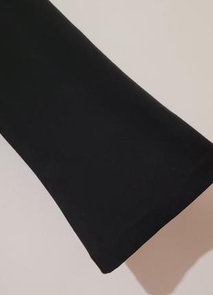 Сукня плаття в урочисто-діловому стилі темно-сіра з чорними рукавами стиль benetton5 фото
