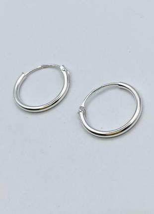 Сережки-кольца серебряные d=12mm 0,4 г