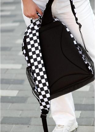 Жіночий рюкзак brix pjt з принтом "сhess" + пенал в комплекті3 фото