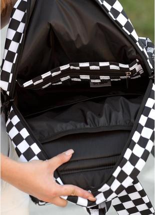 Жіночий рюкзак brix pjt з принтом "сhess" + пенал в комплекті5 фото