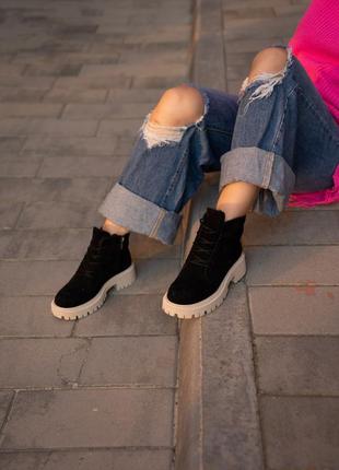 Стильные женские ботинки "king" деми/зима в наличии и под отшив 💛💙🏆6 фото