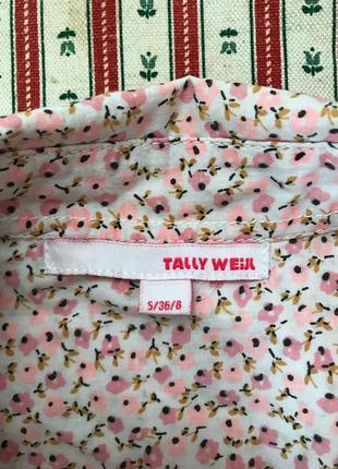 Приталенная по фигуре рубашка в цветы tally weijl размер s3 фото