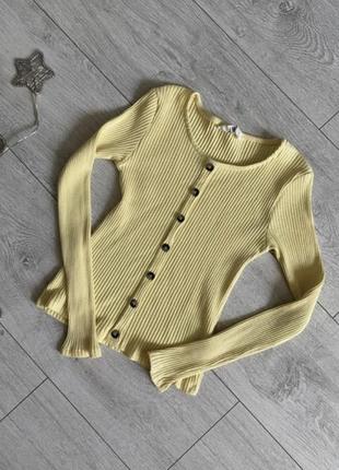 Базовий светр з мягкого трикотажу в рубчик 6-10 років.