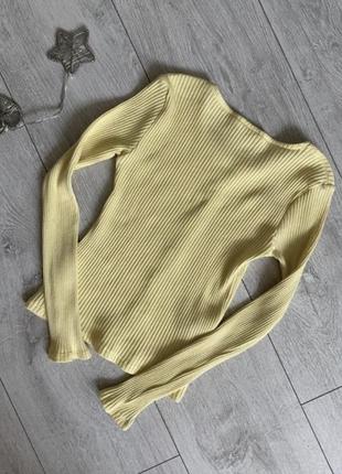 Базовый свитер из мягкого трикотажа в рубчик 6-10 лет.3 фото