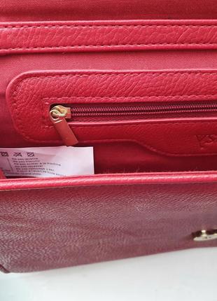 Трендовый красный клатч конверт сумка в виде h&amp;m zara3 фото