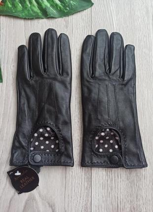 Кожаные перчатки размер m/l