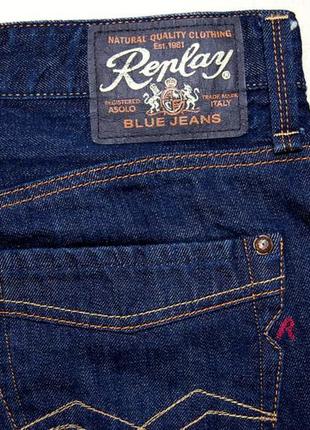 Джинсы replay blue jeans р.34/32 original tunisia