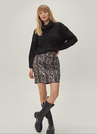 Спідниця принт зміїна