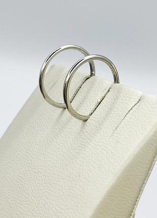 Сережки-кольца серебряные d=15mm 0,57 г