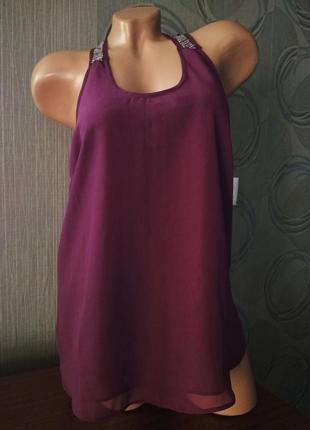 Топ под шифон с вышивкой sorbet, блуза под пиджак