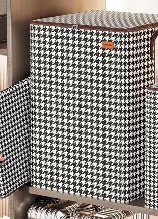 Органайзер для одежды, постельного белья, одеял 52*41*53 см ( 140 л)6 фото