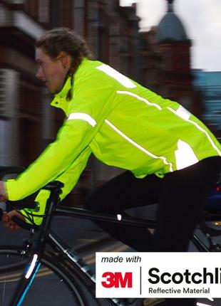 Фирменная професиональная неоновая куртка ветровка для катания на велосипеде