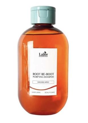 Шампунь для чувствительной кожи головы lador root re-boot purifying shampoo 300 мл