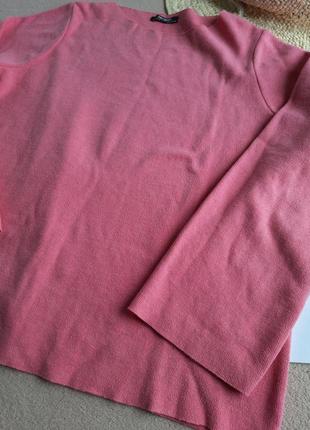 Розовый свитер zara в стиле оver size3 фото