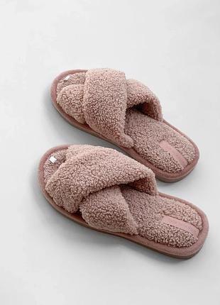 Капці домашні жіночі хутряні teddy домашні тапочки жіночі домашні капці кімнатні тапочки жіночі