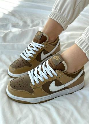 Женские nike dunk low brown