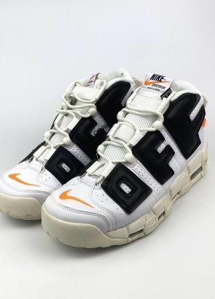 Круті кросівки nike air more uptempo white ✅3 фото